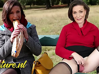 French MILF Foodstuffs Her Lunch Away Before Leaving Everywhere a Stranger & Getting Ass Fucked